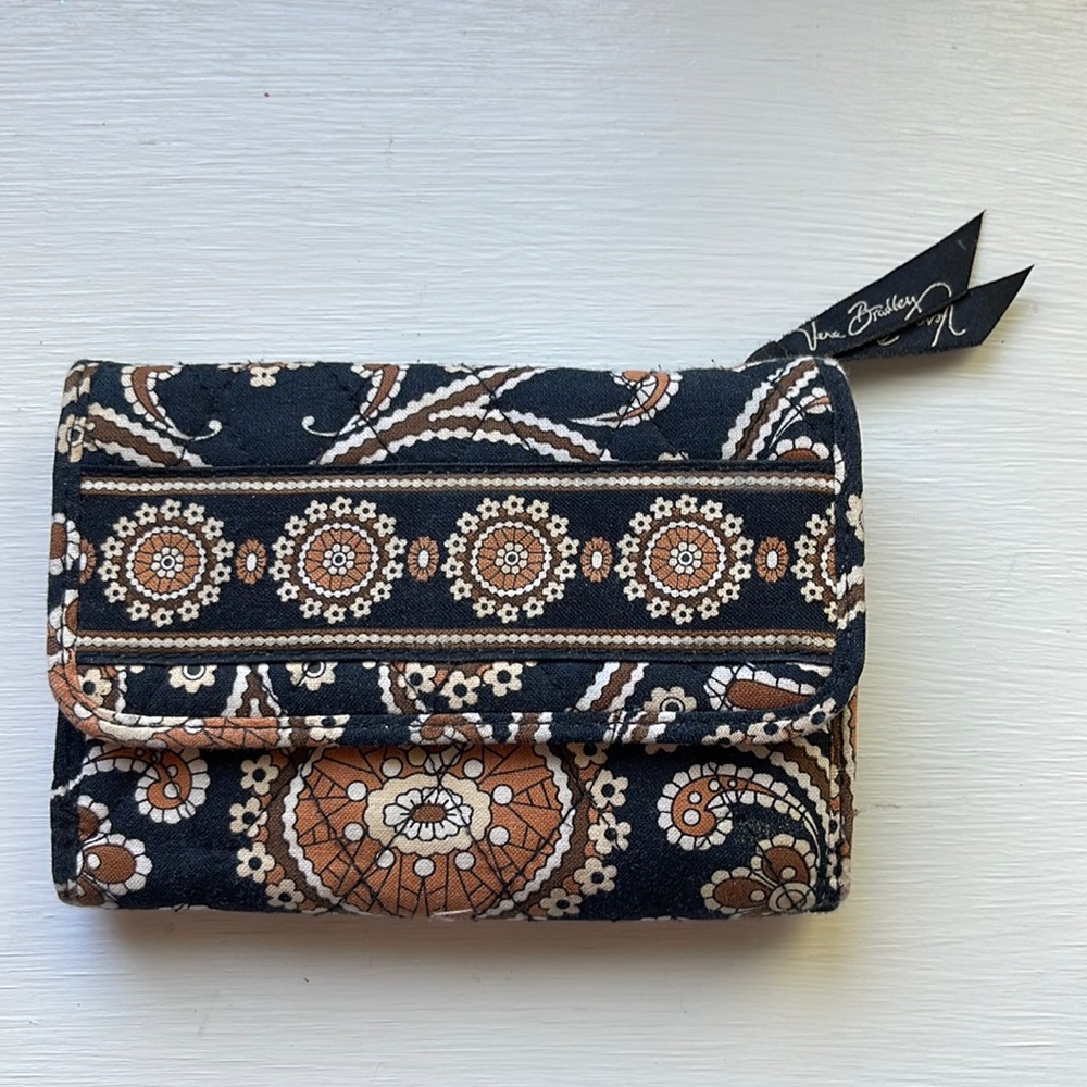 Vera Bradley Wallet - Brown & Black (Retired)